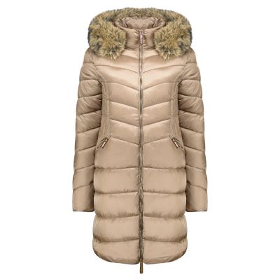 Parka damska Geographical Norway BOLOLITA TAUPE DB LADY 0116-1 (WZ7487F/GN-TAUPE)