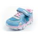 3. Leomil buty sportowe dziecięce sneakersy Stitch lekkie na rzep LED niebieskie