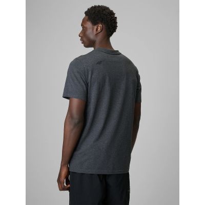 2. T-shirt regular gładki męski 4F 4FRMM00TTSHM4192-23M