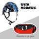 7. KASK ROWEROWY DZIECIĘCY REGULOWANY NO FEAR MOHAWK R.(48-52CM) BLACK/ BLUE