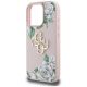 6. Etui Guess Grained Roses Big 4G logo na iPhone 16 Pro Max - różowe