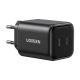 3. Ładowarka Ugreen GaN 45W 2xUSB-C - czarna