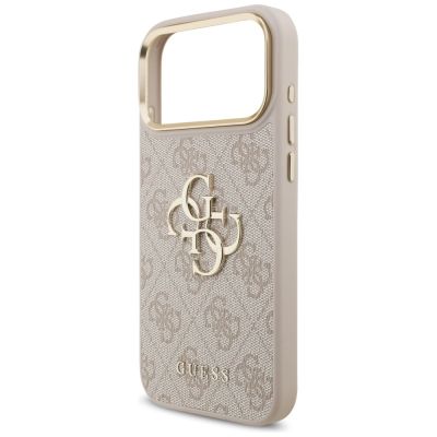 6. Etui Guess 4G Big 4G Classic Logo Big Strap Metal Buttons na iPhone 17 Pro Max - różowe