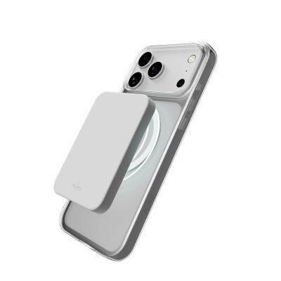 3. Etui Puro Lite Mag TPU+PC kompatybilne z MagSafe na iPhone 17 Pro - przezroczyste z białym pierścieniem