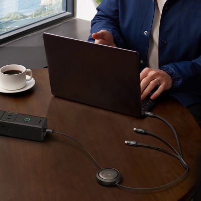 11. Kabel Baseus Free2Draw CB000084 zwijany USB-C - Lightning / USB-C / micro USB 100W 1.1m - czarny