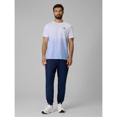6. T-shirt regular z nadrukiem męski 4F 4FRSS26TTSHM4040-33A