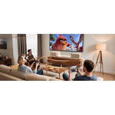4. Głośnik bezprzewodowy Bluetooth W-KING H330 kremowy