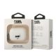 4. Etui Karl Lagerfeld Silicone Choupette Head 3D na AirPods Pro 2 - białe