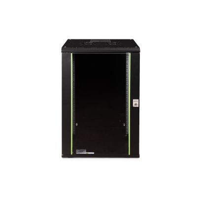 13. Digitus Szafa sieciowa wisząca Unique 19" 20U rack 600x450, drzwi szyba, czarny, niedzielona, złożona, 100kg
