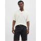 2. Jack&Jones koszulka męska JORPAROS KNIT ESTER SS CROCHET POLO 12272562 SEA SALT