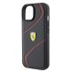6. Etui Ferrari Twist Metal Logo do iPhone 15 - czarne