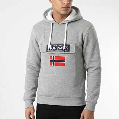 5. Bluza Geographical Norway Gadrien DB 054 M WW6114H/GN/Blended Grey / White