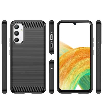 2. Carbon Case etui do Realme 10 Pro elastyczny silikonowy karbonowy pokrowiec czarne