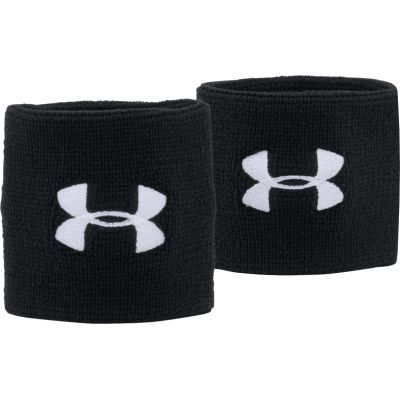 Frotki, opaski na nadgarstek Under Armour Performance Wristband 7,5 cm czarne