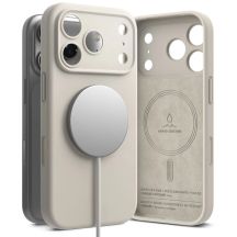 Etui Ringke Silicone MagSafe na iPhone 18 Pro / 17 Pro - beżowe