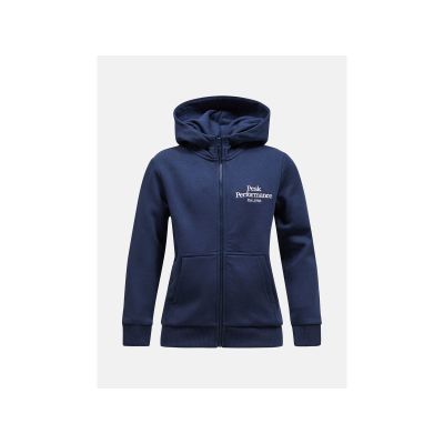 Bluza juniorska PEAK PERFORMANCE Original Zip Hood Junior kolor granatowy