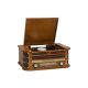 6. Gramofon Denver MCR-50MK3 Retro - drewno Wood Dark (FM, CD, USB)