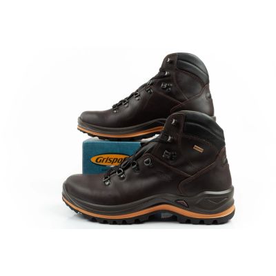10. Grisport Marrone buty męskie trekkingowe skóra wodoodporne za kostkę