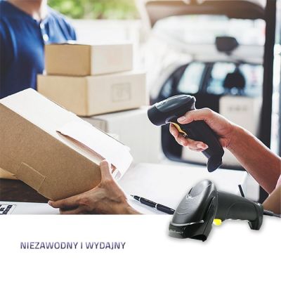 4. QOLTEC CZYTNIK KODÓW KRESKOWYCH LASEROWY | 1D | USB | CZARNY