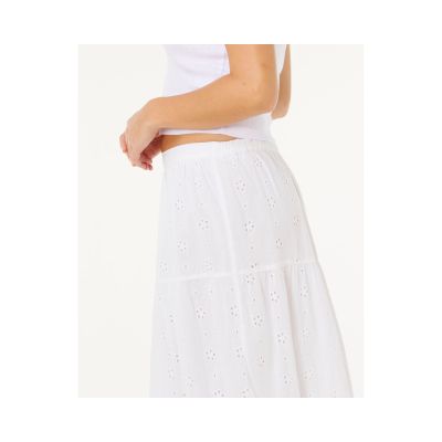 3. Spódnica damska RIP CURL Oasis Broderie Maxi Skirt biała