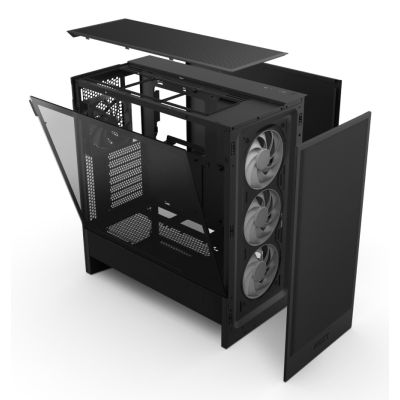 5. NZXT H5 Flow RGB Midi Tower Czarny