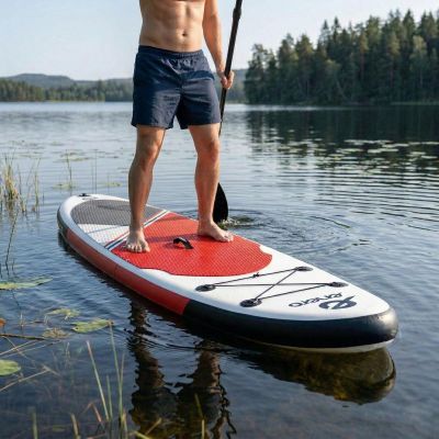 18. ZESTAW - DESKA SUP DMUCHANA 145KG 320X81X15CM ENERO