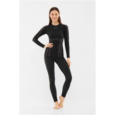 2. Bielizna damska VIKING Etna 2.0 Lady Longsleeve Bamboo czarno-fioletowa