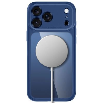 4. Etui Tech-Protect MagPeak MagSafe CC na iPhone 18 Pro Max / 17 Pro Max - przezroczysto-granatowe