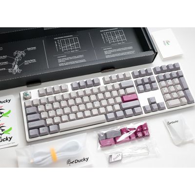 3. Ducky One 3 klawiatura Gaming USB Szary