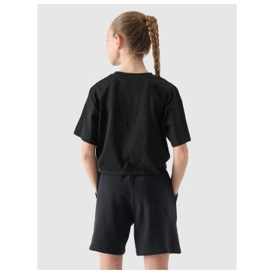 4. Dziewczęcy top z nadrukiem 4F 4FJWSS25TTSHF1872-20S