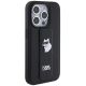 4. Etui Karl Lagerfeld Gripstand Saffiano Choupette Pins na iPhone 14 Pro Max - czarne