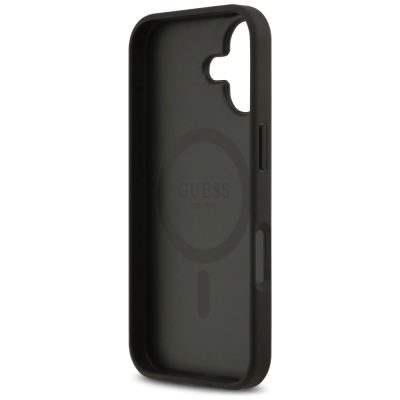 7. Etui Guess 4G Circle Classic Logo MagSafe na iPhone 17 - czarne