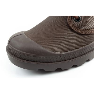 6. Palladium buty sportowe męskie Baggy Coated trampki za kostkę modne ciemny brąz