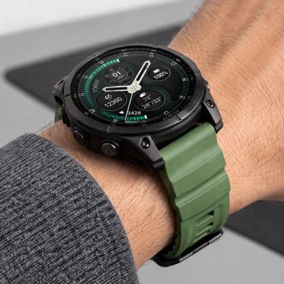 6. Pasek Tech-Protect Motion na Garmin Fenix 5X / 5X Plus / 6X / 6X Pro / 7X / 8 / 8 Pro / 9 / 9 Pro (47 mm) - zielony