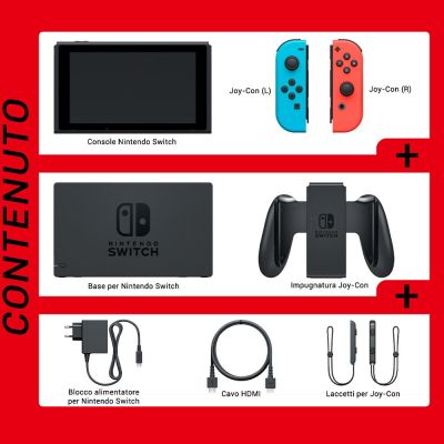 2. Nintendo Switch przenośna konsola do gier 15,8 cm (6.2") 32 GB Ekran dotykowy Wi-Fi Niebieski, Szary, Czerwony