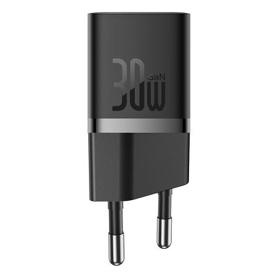 3. Ładowarka sieciowa Baseus GaN5 30W z kablem 100W USB-C do USB-C - czarna