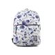 2. PLECAK THE SOCIETY PACK XCLASSIC BACKPACK 181CPR702-72 OFF WHITE BLUE FLOWER ALLOVER