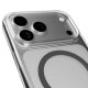 8. Etui Puro Lite Mag TPU+PC kompatybilne z MagSafe na iPhone 17 Pro Max - przezroczyste z szarym pierścieniem