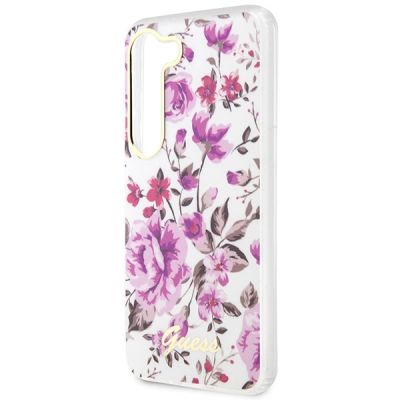 6. Etui Guess Flower Collection na Samsung Galaxy S23+ - białe