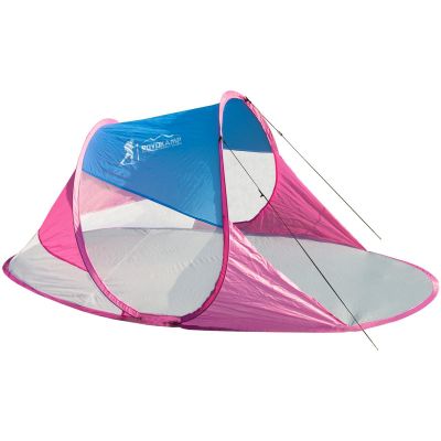 14. NAMIOT PARAWAN PLAŻOWY SAMOROZKŁADAJĄCY NIEBIESKO - RÓŻOWY
