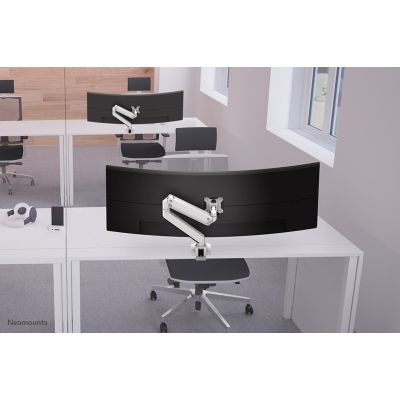 3. Neomounts NM-D775WHITEPLUS uchwyt / stojak do monitorów 124,5 cm (49") Biurko Biały