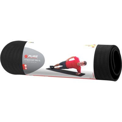 5. MATA DO ĆWICZEŃ NBR CZARNA 180x60x1,5CM Z OTWORAMI PURE 2 IMPROVE