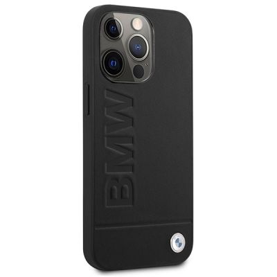 4. Etui BMW Signature Logo Imprint MagSafe na iPhone 14 Pro - czarne