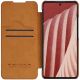 4. Nillkin Qin skórzana kabura etui Samsung Galaxy A73 brązowy