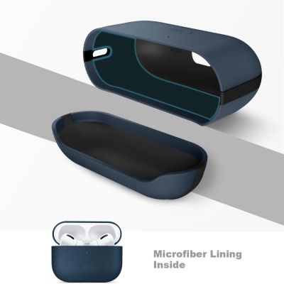 8. Etui Tech-Protect NaturalFit na AirPods Pro 3 - granatowe