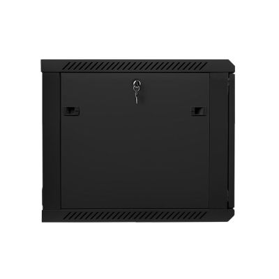 4. Szafa jednosekcyjna Lanberg WF01-6609-10B (9U; 500mm / 600mm / 600 mm; wisząca; Szklane; 19''; kolor czarny)