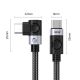 3. Kabel USB-C - USB-C Orico C2CW kątowy PD 100 W 480 Mb/s 1 m - czarny