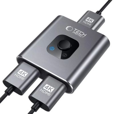4. Adapter Tech-Protect HB07 HUB Adapter 2w1 HDMI 4K 60HZ - szary