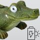 2. LAMPA SOLARNA KROKODYL SOLARNY 52x32x17,5CM