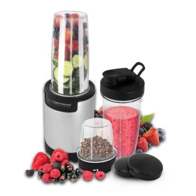 3. Blender sportowy do mielenia Esperanza NUTRI BOMB EKM030 (900W; kolor czarno-srebrny)